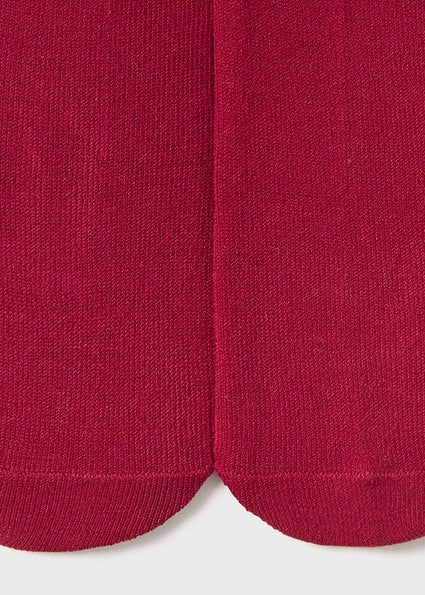 Mayoral Girls Woolen Winter Tights 10004 - Red | White | Cream