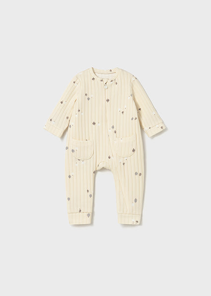 Mayoral Unisex Baby Sand Printed Zip Onesie 2730