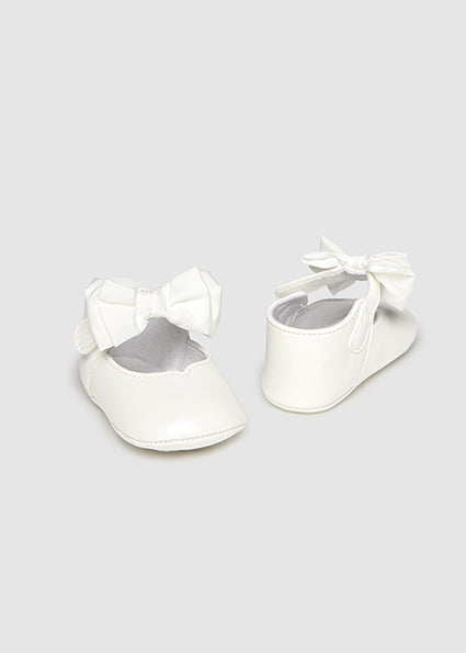 Mayoral Baby Girl White Patent Mary Jane Shoes 9961