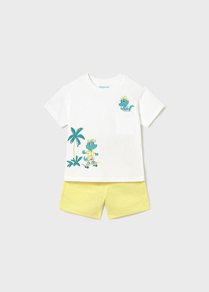 Mayoral Baby Boy Lemon Short Set 1672