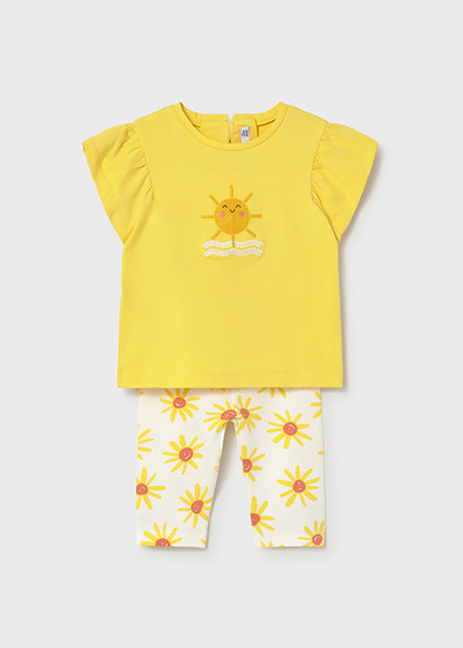 Mayoral Baby Girl Yellow Sunshine Legging Set 1751
