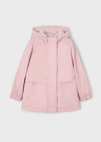 Mayoral Girls Pink Fleece Raincoat 4450