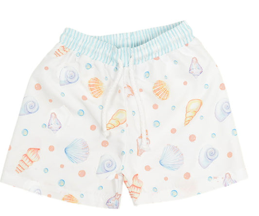 Meia Pata Seashells Boys Swim Shorts