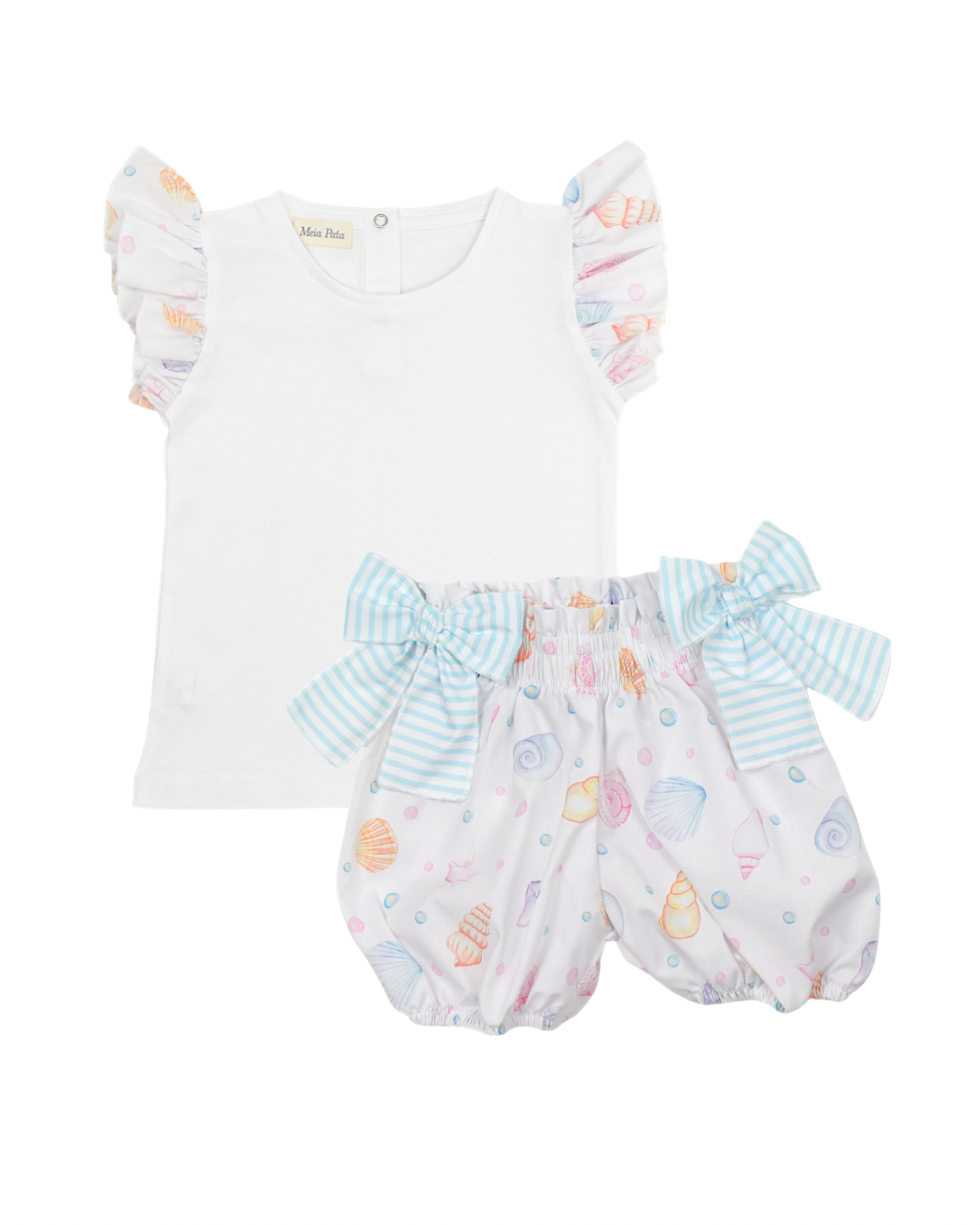 Meia Pata Seashells T-Shirt & Bubbly Shorts MP017