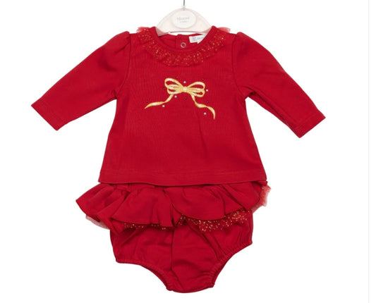 Mintini Baby Red Jam Pant Set 6816