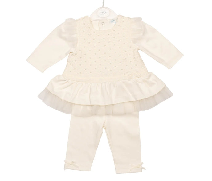 Mintini Baby Ivory Legging Set 6842