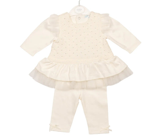 Mintini Baby Ivory Legging Set 6842