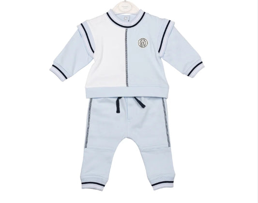 Mintini Baby Blue & Navy Tracksuit 6654