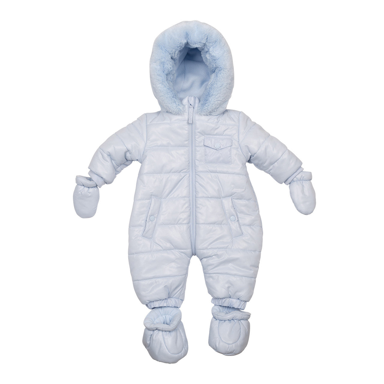 Mintini Baby Boy Blue Padded Snowsuit 6505