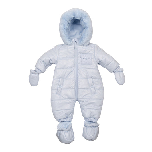 Mintini Baby Boy Blue Padded Snowsuit 6505