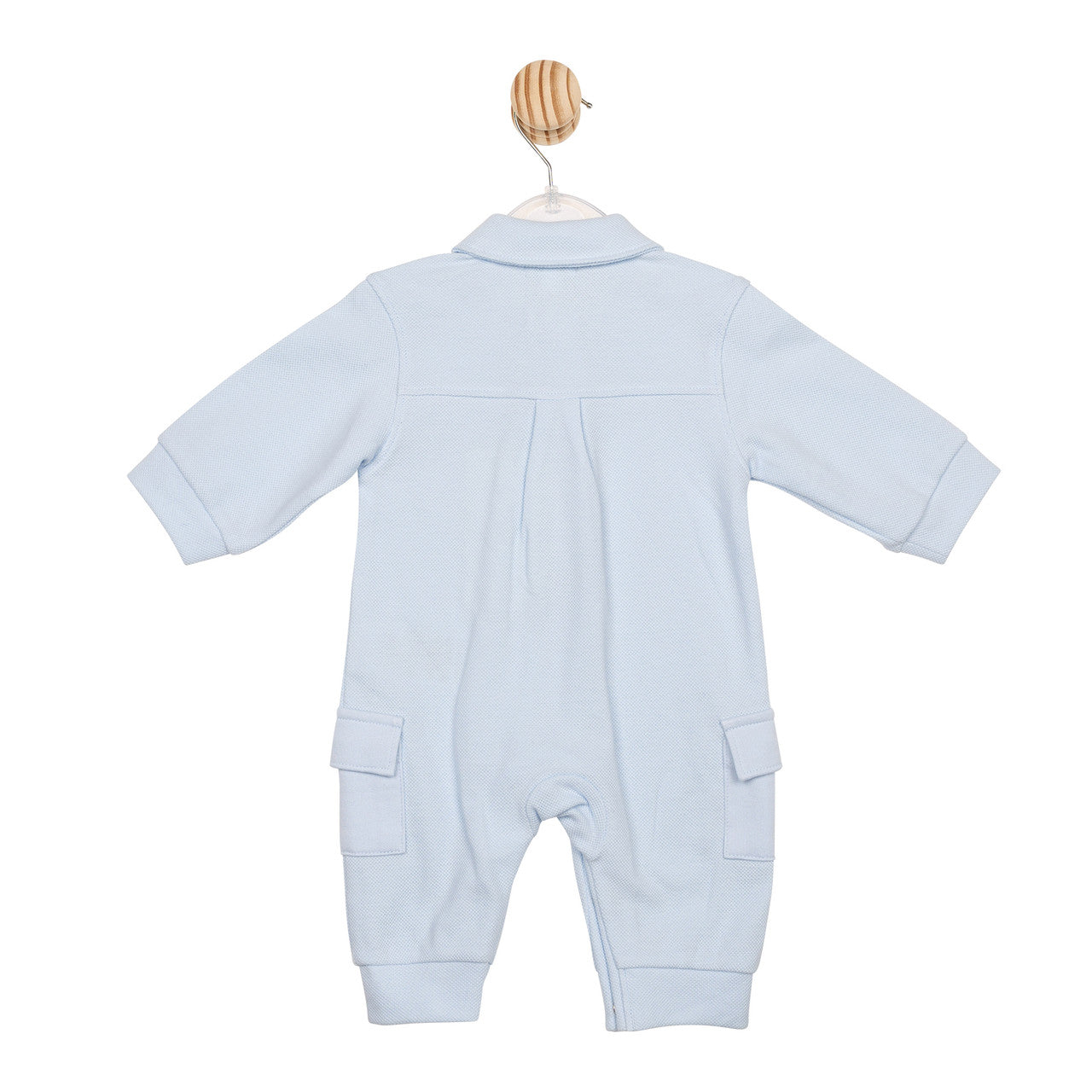Mintini Baby Boy Blue Cargo Romper 6596