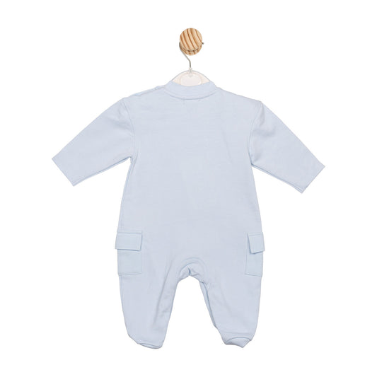 Mintini Baby Boy Blue Cargo Babygrow 6595