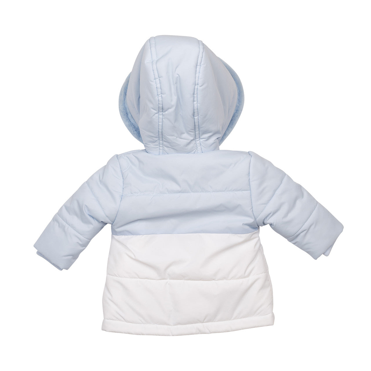 Mintini Baby Boys Blue & White Padded Jacket 6509