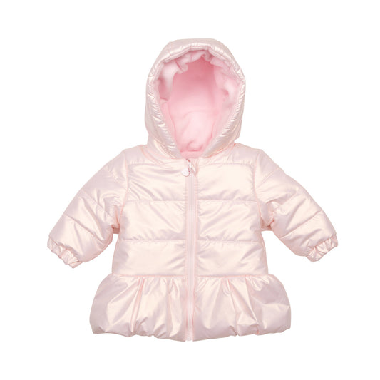 Mintini Baby Girl Pink Metallic Padded Jacket 6530