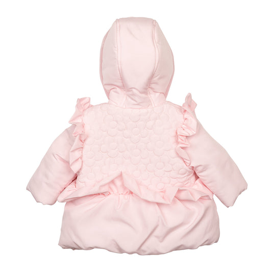 Mintini Baby Girl Pink Flower Frill Jacket 6518