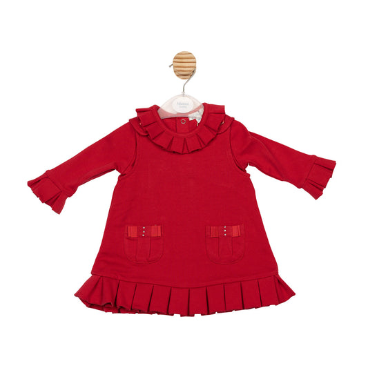 Mintini Baby Girl Red Pinafore & Top Set 6764