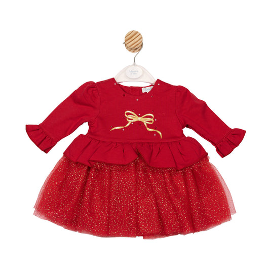 Mintini Baby Girl Red Tulle Dress 6818