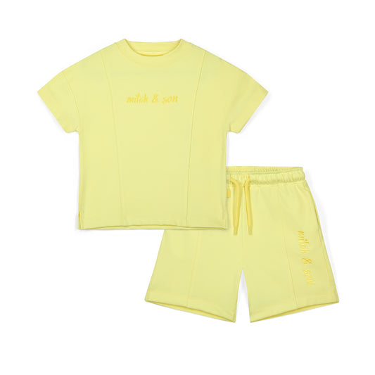 PRE ORDER Mitch & Son Lemon Sweat Short Set Griffin