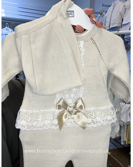 PEX Baby Girl Natural 3 Piece Knitted Set Lara