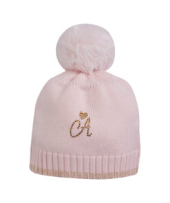 Little A Baby Pink Pom Pom Hat EMBERLY