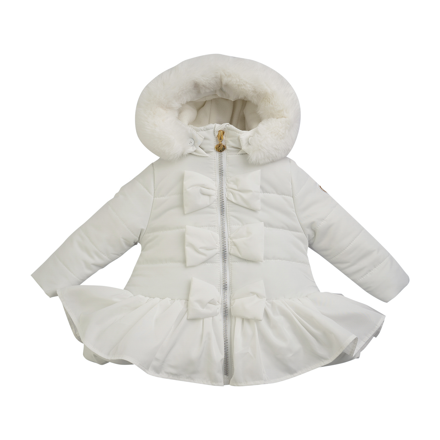 Little A White Padded Jacket ELSA - Designer Childrenswear - Bunny and ...
