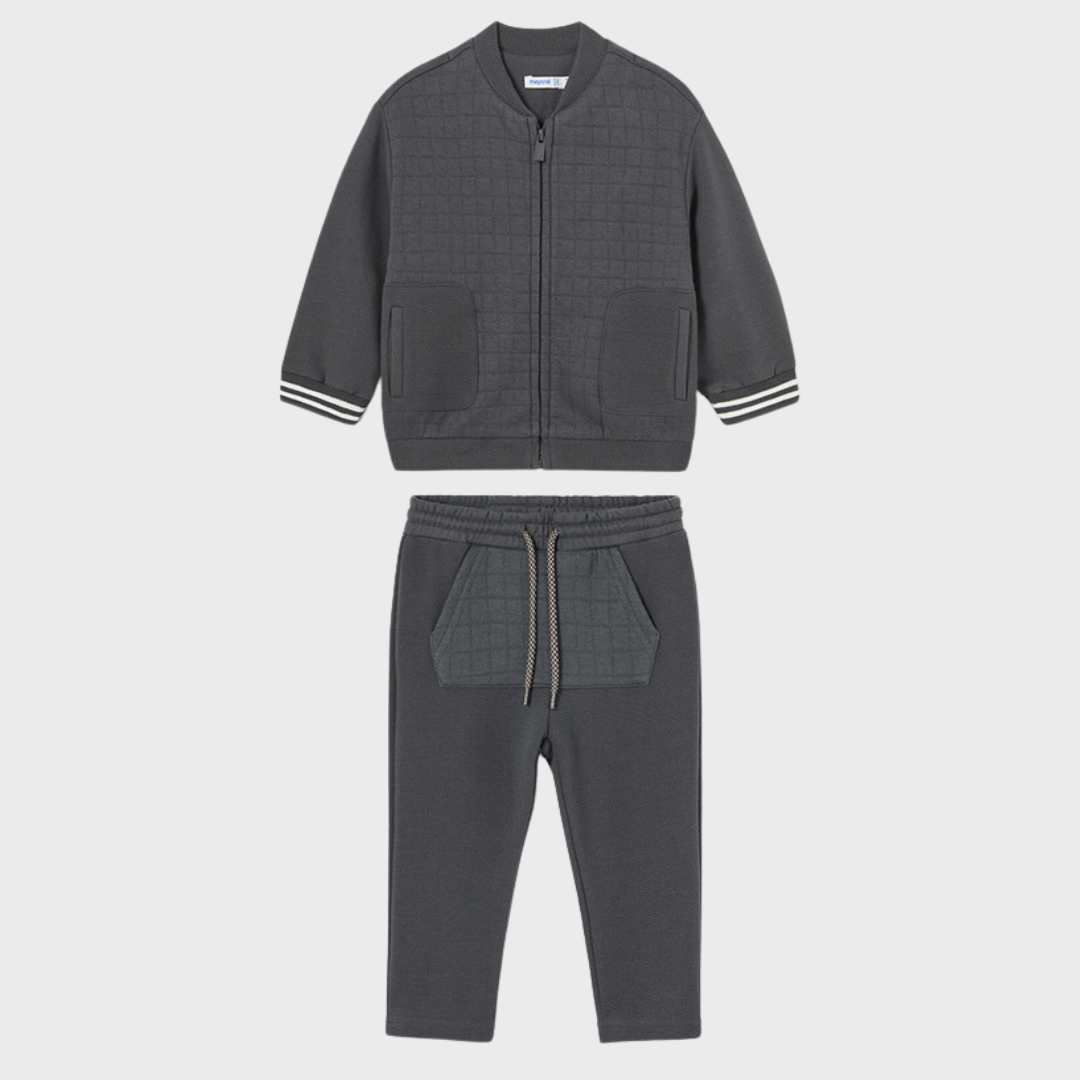 Mayoral Charcoal Tracksuit - Designer Childrenswear - Bunny and Bear ...