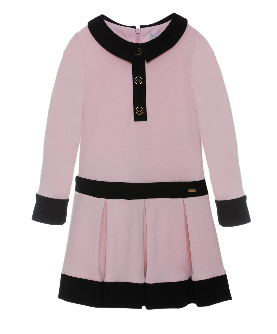 Patachou Pink & Black Dress 408 - Designer Childrenswear - Bunny and ...