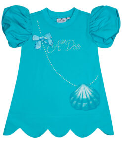 ADee Blue Shell Sweater Dress Olympia