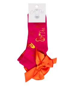 ADee Hot Pink Heart Ankle Sock Margerie