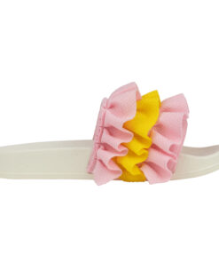 ADee Pink Frill Sliders Frilly