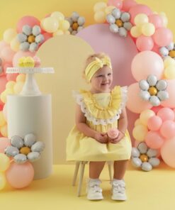 Little A Lemon Cake Poplin Dress Josephine