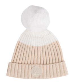 Mitch and Son Beige Knitted Pom Pom Hat Ally