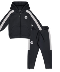 Mitch and Son Dark Grey Poly Zipper Tracksuit Calvin