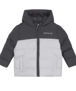 Mitch and Son Stone Grey Padded Cut and Sew Jacket Caleb