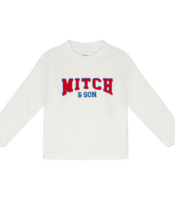 Mitch and Son White Long Sleeve T-Shirt Brody