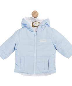 Mintini Baby Boys Blue Padded Quilted Jacket 5908