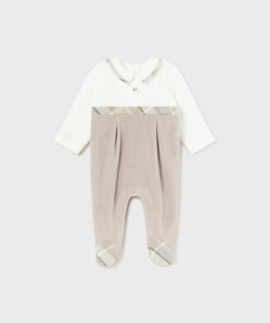 MAYORAL-BABY-BOYS-BEIGE-VELOUR-BABYGROW-2791