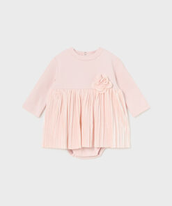 Mayoral Baby Girl Pink Pleated Dress 2896