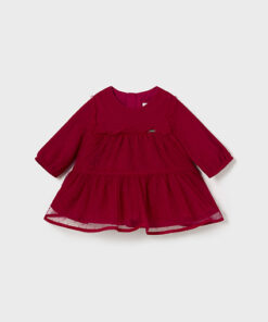 Mayoral Baby Girl Red Tulle Dress 2806