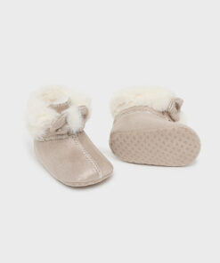 Mayoral Baby Girl Champagne Fur Boots 9793