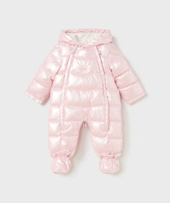 Mayoral Baby Girl Pink Metallic Snowsuit 2607