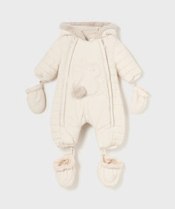 Mayoral Baby Light Beige Snowsuit 2620