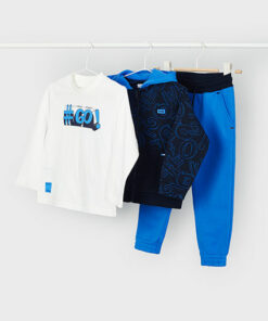 Mayoral Boys Cobalt Blue Three Piece Tracksuit 4606