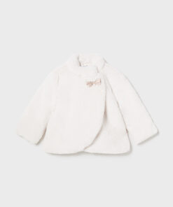 Baby girl cream coat best sale