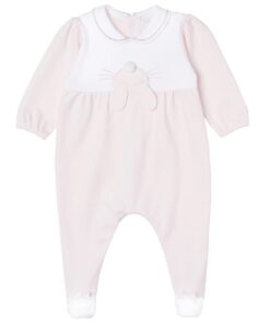 Emile Et Rose Baby Girl Pink Bunny Babygrow Honey