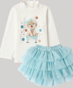 iDo Girls Mint Green Tutu Skirt Set