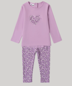 iDo Girls Lilac Floral Printed Legging Set